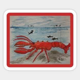 The Monster Lobster Sticker